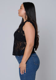 Dark Season Lace Top