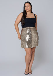 Dazed Sequin Mini Skirt
