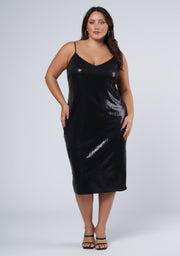 Served Sequin Midi Dress