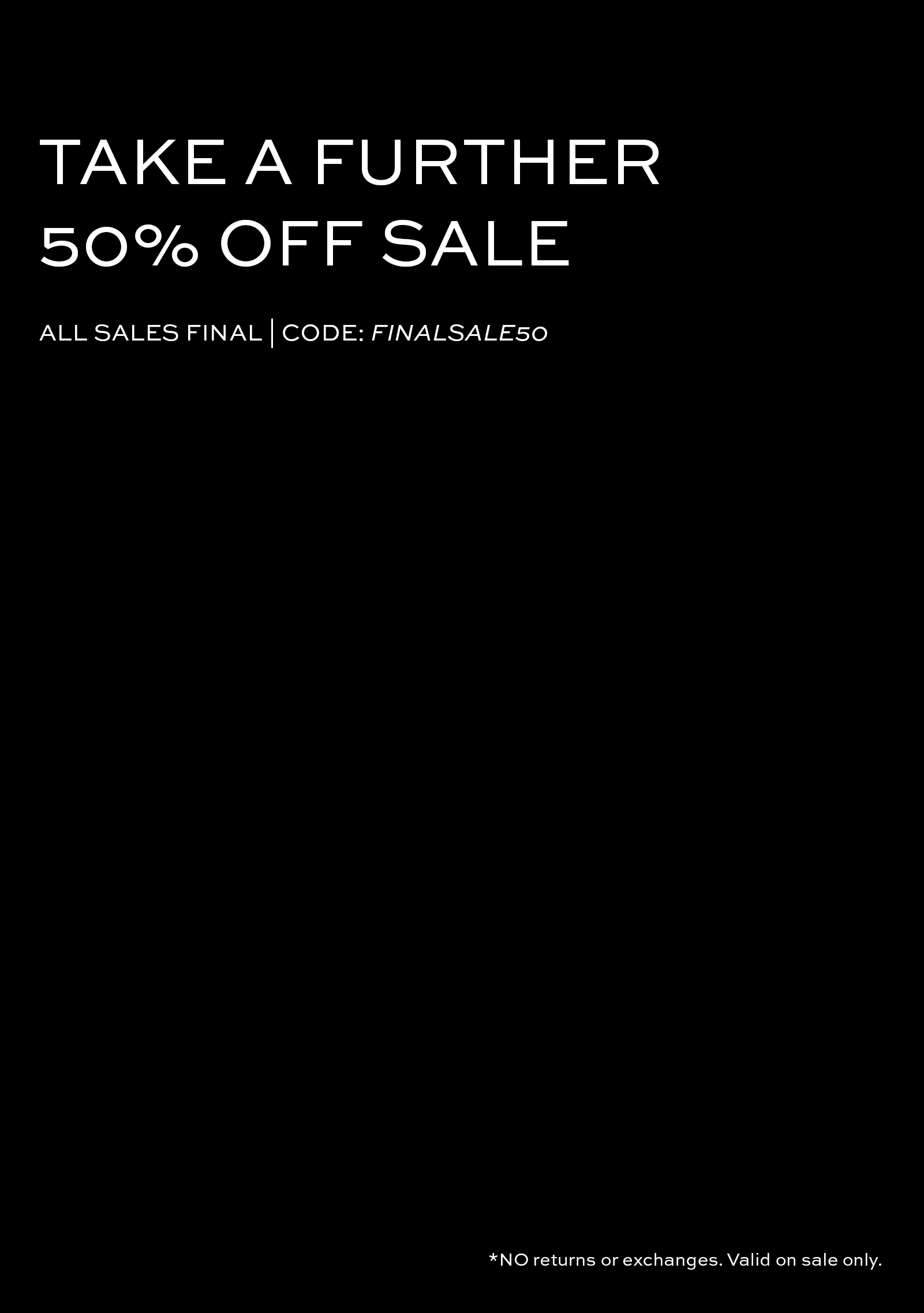 50% OFF SALE