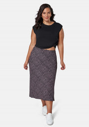 Catalina Print Midi Skirt