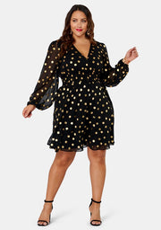 G Spot Print Midi Dress