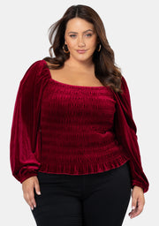 Teodora Velvet Top