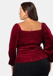 Teodora Velvet Top