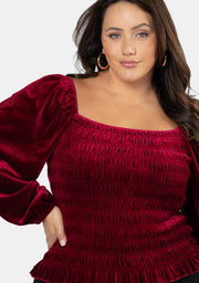 Teodora Velvet Top