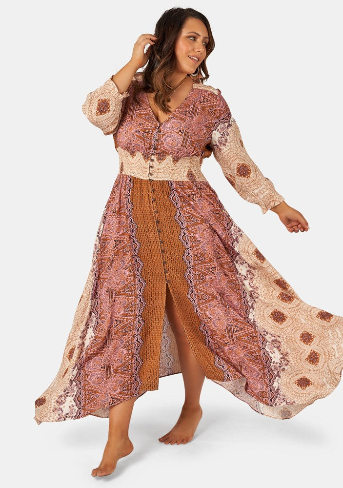Buy Brown Sugar Maxi Dress by THE POETIC GYPSY online - Curve Project Buy Brown Sugar Maxi Dress by THE POETIC GYPSY online - Curve Project