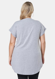 Jacinta Longline V Neck Tee