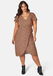 Eva Printed Wrap Dress