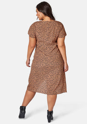 Eva Printed Wrap Dress