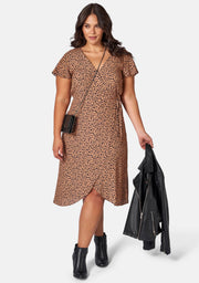 Eva Printed Wrap Dress