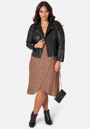 Eva Printed Wrap Dress