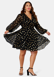 G Spot Print Midi Dress