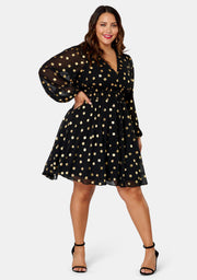 G Spot Print Midi Dress
