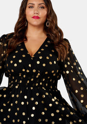 G Spot Print Midi Dress