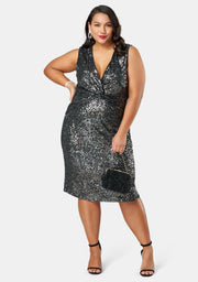 Twist Of Seduction Sequin Dress