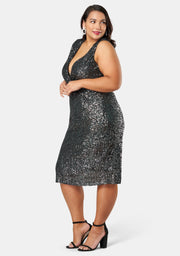 Twist Of Seduction Sequin Dress