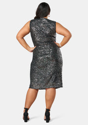 Twist Of Seduction Sequin Dress