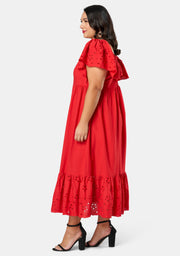 Girlz Broderie Maxi Dress