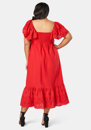 Girlz Broderie Maxi Dress