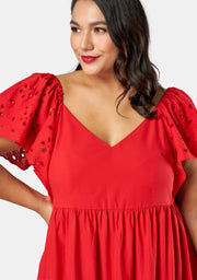 Girlz Broderie Maxi Dress