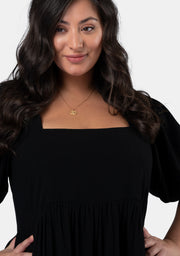 Isadora Balloon Sleeve Maxi Dress