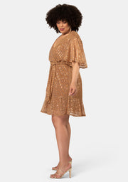 Glow Frill Hem Mini Dress