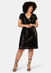 Over The Top Sequin Mini Dress