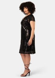 Over The Top Sequin Mini Dress