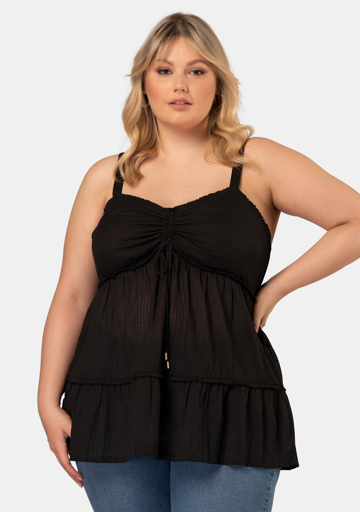 Buy Thea Tiered Cami by INDIGO TONIC online - Curve Project