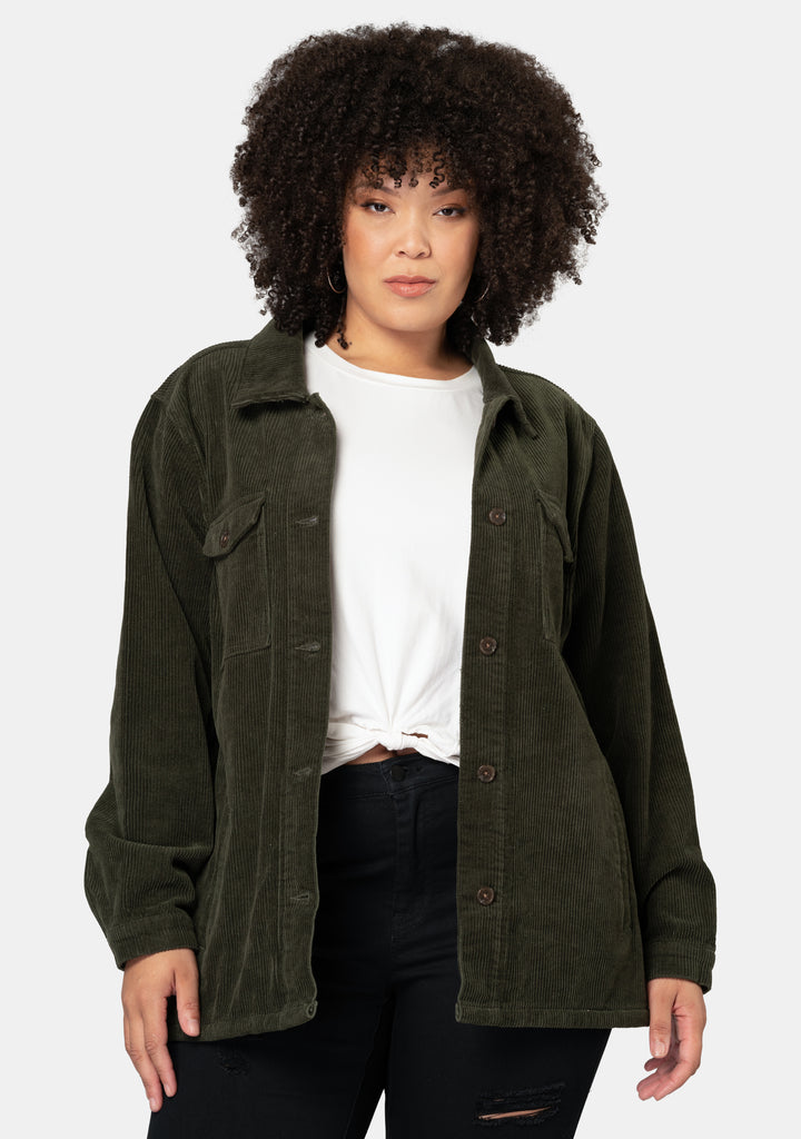 Green corduroy jacket on sale womens