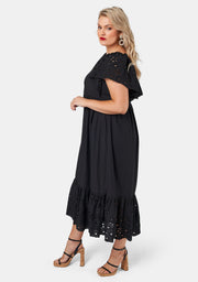 Girlz Broderie Maxi Dress