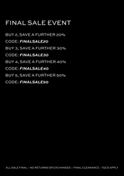 FINAL SALE