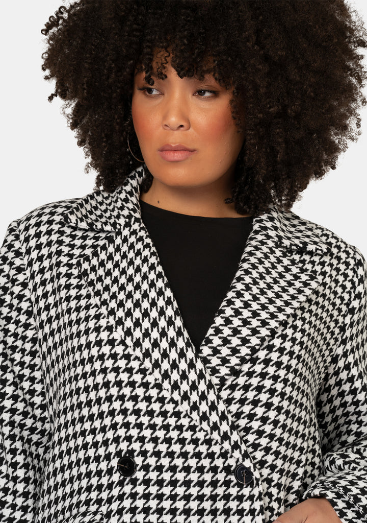 Houndstooth coat on sale