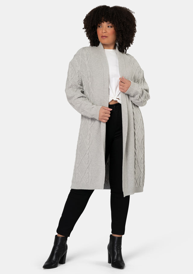 Charli Longline Cable Cardigan