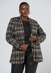 Estelle Check Ponte Jacket