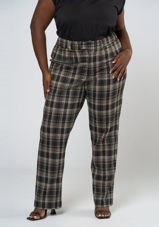 Estelle Check Ponte Pant