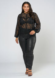 Burning Hearts Lace Top