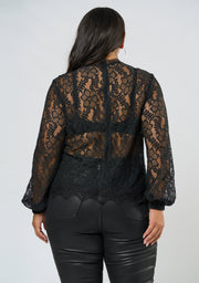 Burning Hearts Lace Top