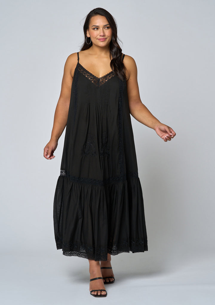Buy Elizabeth Embroidered Maxi Dress by SUNDAY IN THE CITY online - Curve Project Buy Elizabeth Embroidered Maxi Dress by SUNDAY IN THE CITY online - Curve Project
