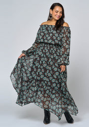 Raven Moon Midi Dress