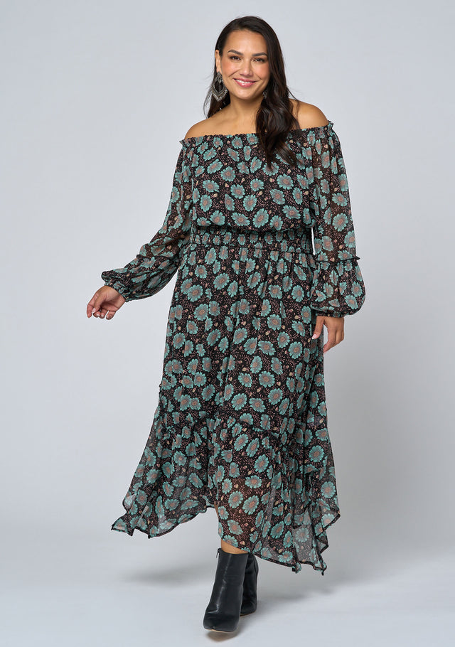 Raven Moon Midi Dress