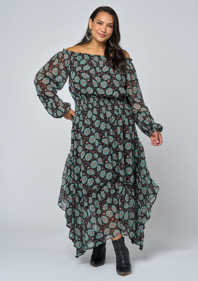 Raven Moon Midi Dress