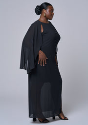 Eclipse Cape Maxi Dress