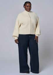 Lunaire Knit Bomber Jacket