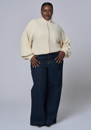 Lunaire Knit Bomber Jacket