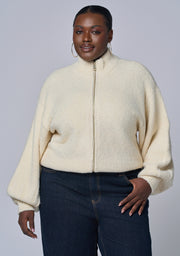 Lunaire Knit Bomber Jacket