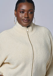 Lunaire Knit Bomber Jacket
