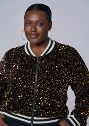 Sunday Girl Sequin Bomber