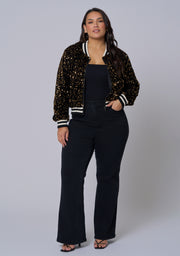 Sunday Girl Sequin Bomber