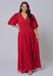 Sophia Broderie Maxi Dress